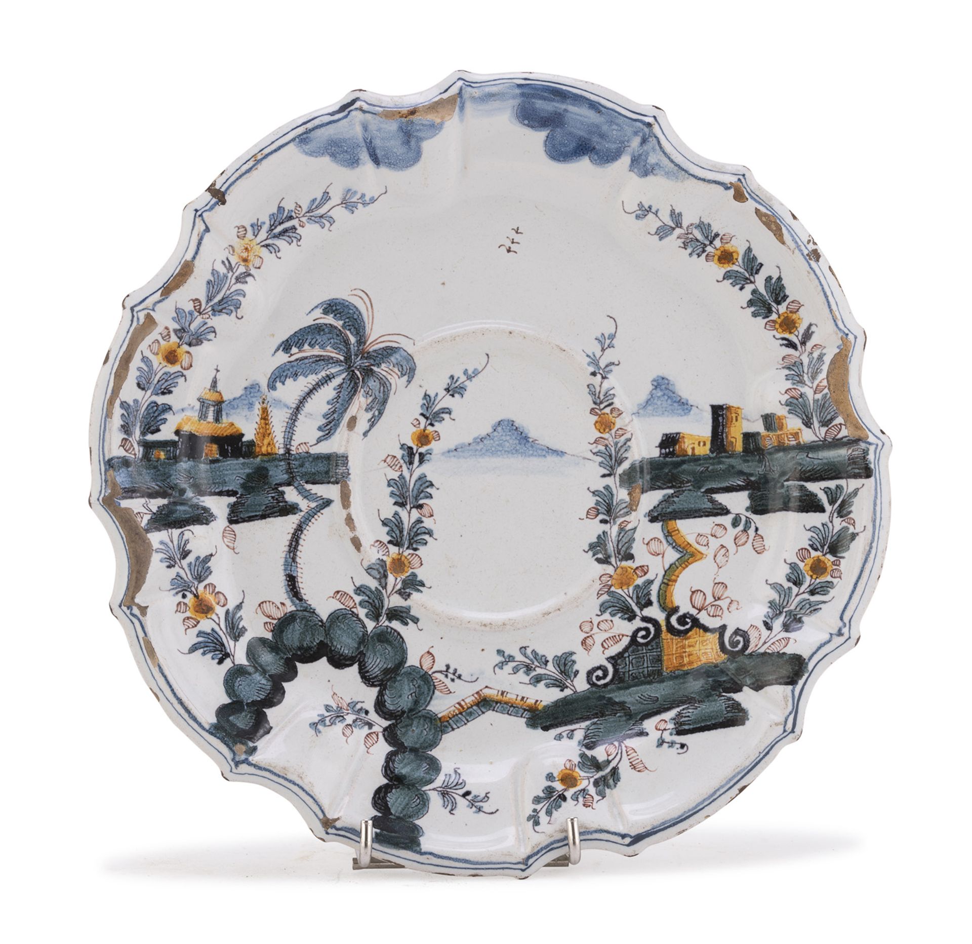 MAJOLICA DISH BASSANO ANTONIBON 18TH CENTURY