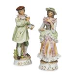 PAIR OF PORCELAIN FIGURES 20TH CENTURY