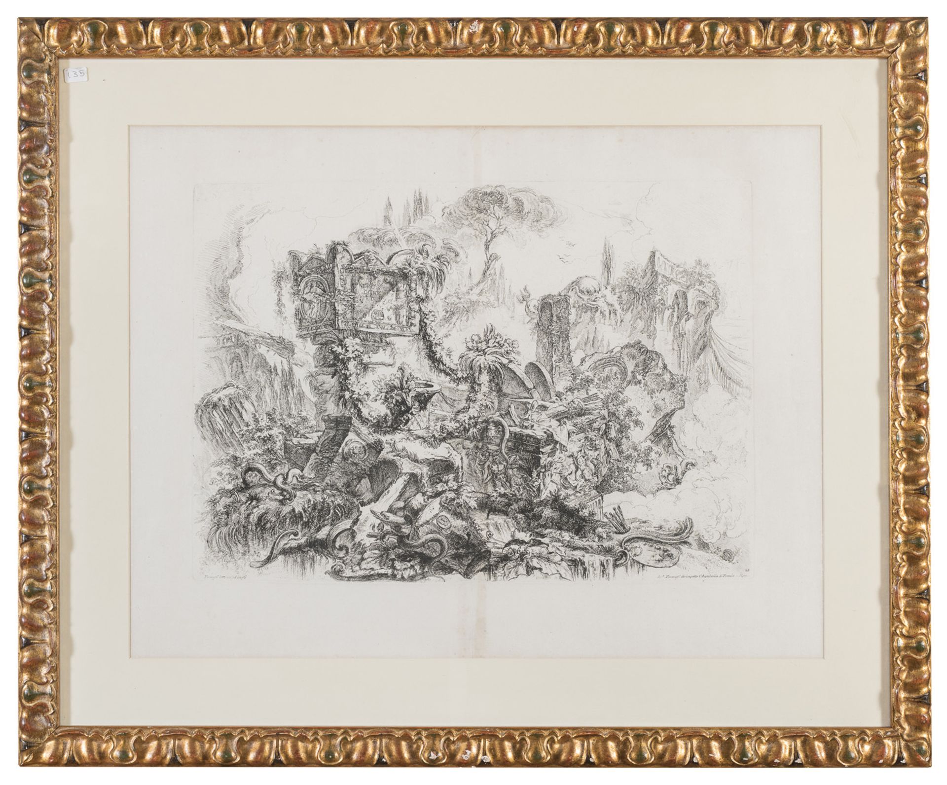 FOUR ENGRAVINGS AFTER PIRANESI EARLY 20TH CENTURY - Image 2 of 4