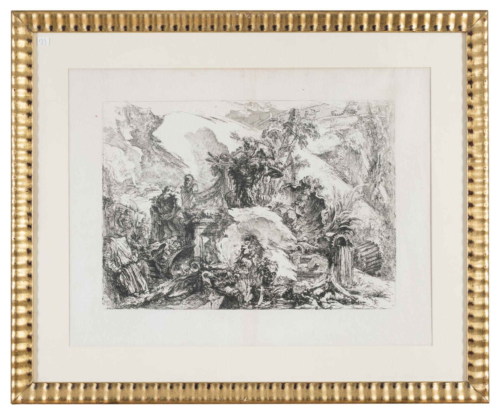 FOUR ENGRAVINGS AFTER PIRANESI EARLY 20TH CENTURY - Image 4 of 4