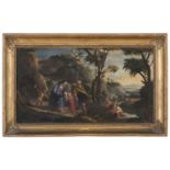 OIL PAINTING OF THE FLIGHT INTO EGYPT ATTRIBUTED TO GIOVANNI BATTISTA PAGGI (1554-1627)