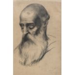 ITALIAN PENCIL SELF PORTRAIT LATE 19TH CENTURY