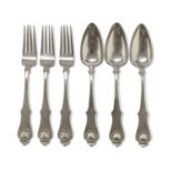 SILVER CUTLERY SET SISINO NAPLES 1832/1872