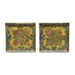 PAIR OF SMALL LACQUERED WOOD TRAYS 19TH CENTURY