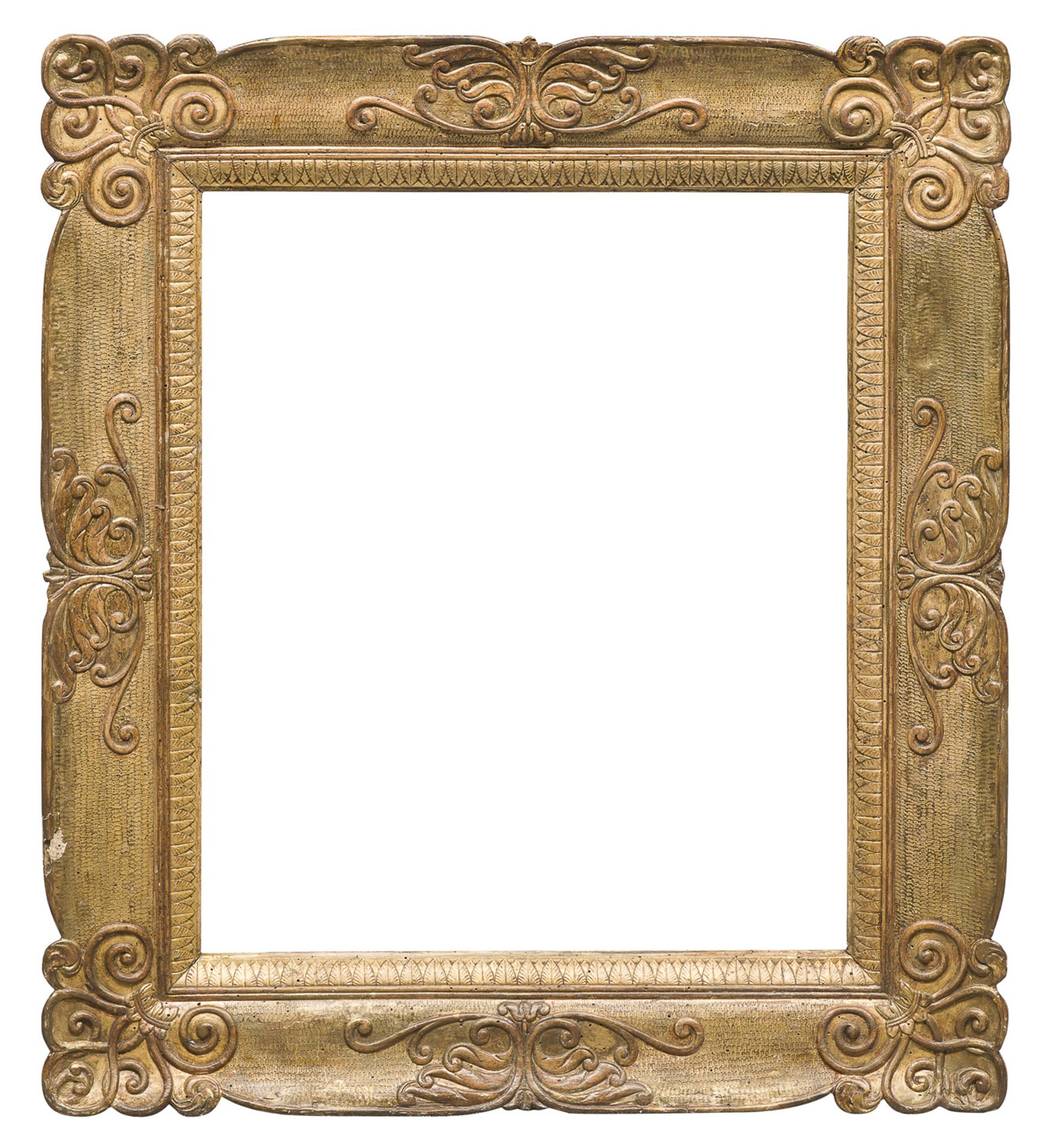 FRAME IN GILTWOOD NAPLES 19TH CENTURY