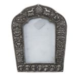 A INDIAN SILVER-PLATED PHOTO FRAME EARLY 20TH CENTURY.