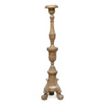 CANDLESTICK IN GILTWOOD 18TH CENTURY