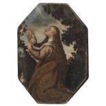 OIL PAINTING OF MARY MAGDALENE BY THE CIRCLE OF JACOPO NEGRETTI 18TH CENTURY