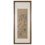 A CHINESE MIXED MEDIA ON SILK 20TH CENTURY.