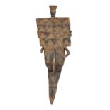 A MALI WOODEN DOGON MASK 20TH CENTURY.