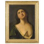 BOLOGNESE OIL PAINTING OF THE DEATH OF LUCREZIA EARLY 19TH CENTURY