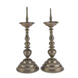 PAIR OF BRASS CANDLESTICKS 20TH CENTURY