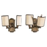 PAIR OF GILTWOOD WALL LAMPS LATE 19TH CENTURY