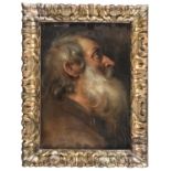 OIL PAINTING OF HEAD OF APOSTLE FROM THE WORKSHOP OF PETER PAUL RUBENS (1577-1640)