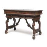 SANFILIPPO WALNUT DESK PROBABLY ROME EARLY 18TH CENTURY