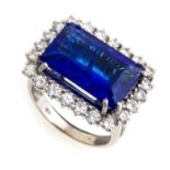 RING WITH TANZANITE