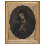 ITALIAN OIL PAINTING OF MATER DOLOROSA 18TH CENTURY