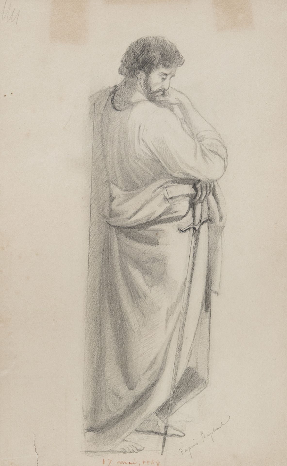 PENCIL DRAWING OF ST PAUL EARLY 20TH CENTURY