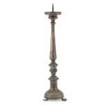 BRONZE CANDLESTICK EARLY 19TH CENTURY