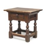 SMALL WALNUT TABLE CENTRAL ITALY WITH ANTIQUE ELEMENTS