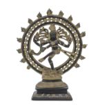 AN INDIAN BRONZE SCULPTURE 20TH CENTURY.