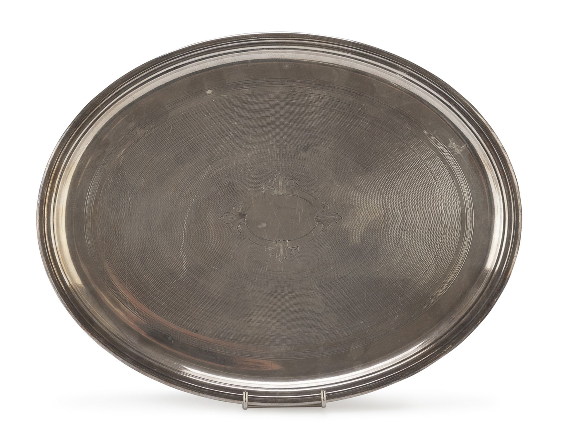 SILVER-PLATED TRAY MILAN 20TH CENTURY