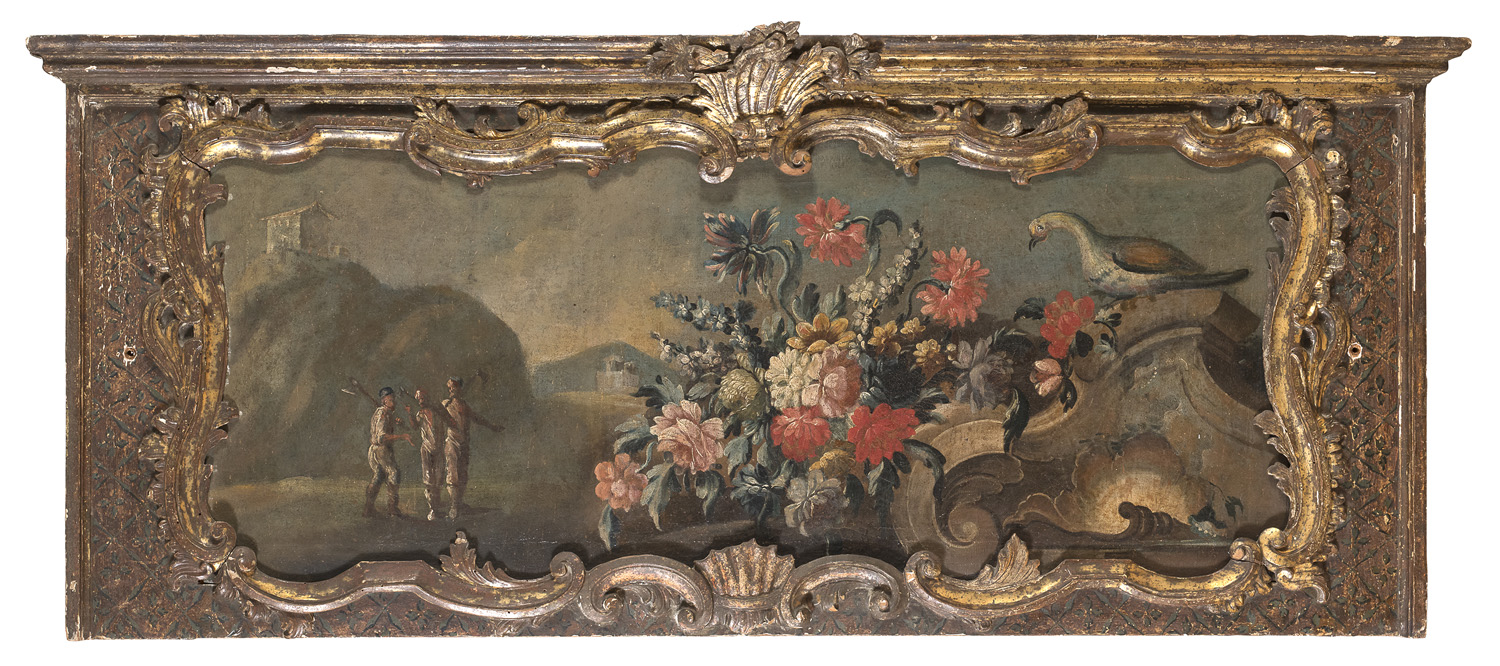 PAIR OF OIL STILL LIVES 18TH CENTURY - Image 2 of 2