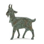 SMALL BRONZE SCULPTURE OF A GOAT LATE 19TH CENTURY