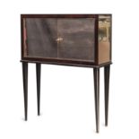 MIRRORED BAR CABINET 1950s