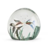 GLASS PAPERWEIGHT 1980s