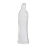 CRYSTAL SCULPTURE OF THE VIRGIN LALIQUE FRANCE 1980s