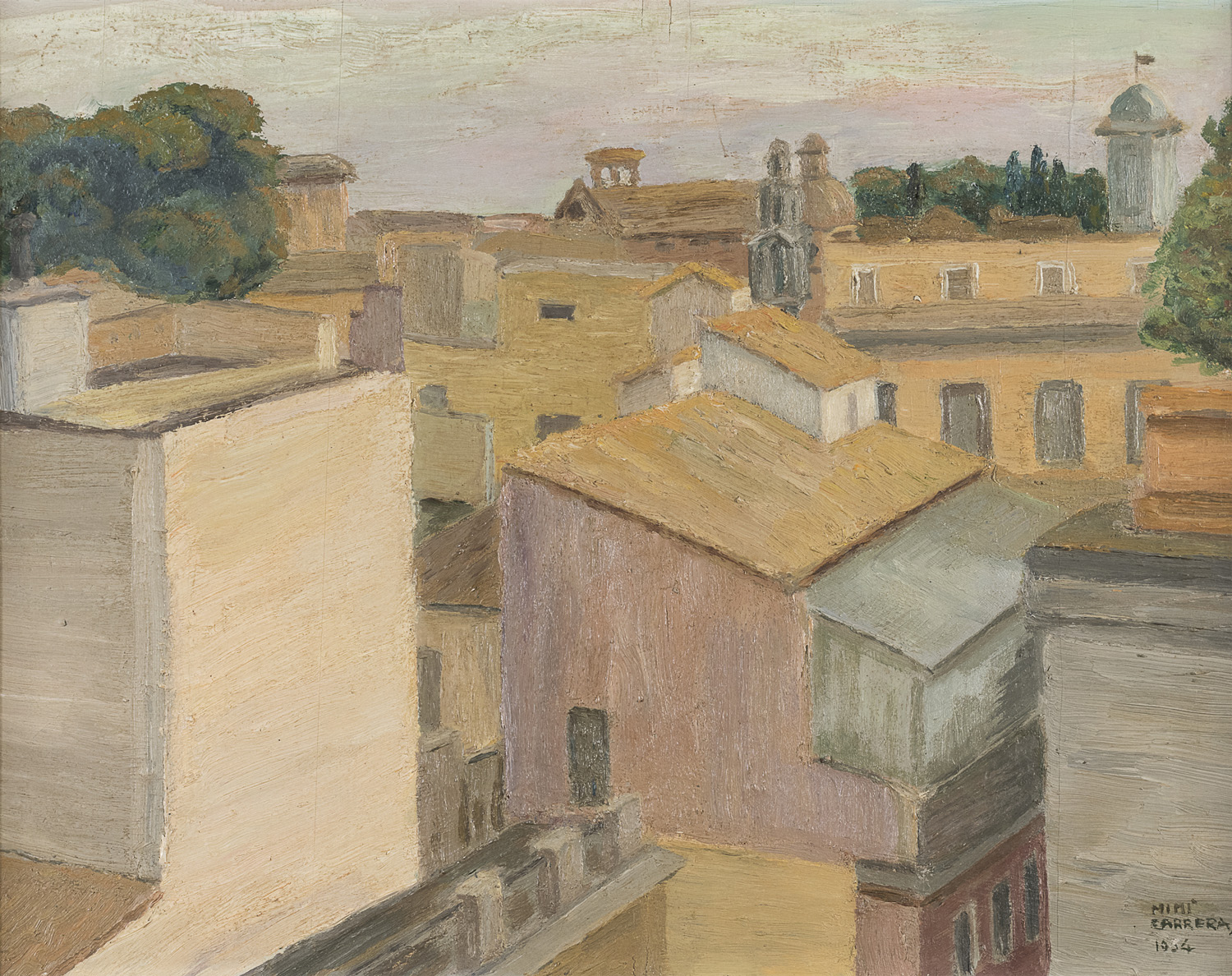 OIL PAINTING BY MIMÌ CARRERAS 1934