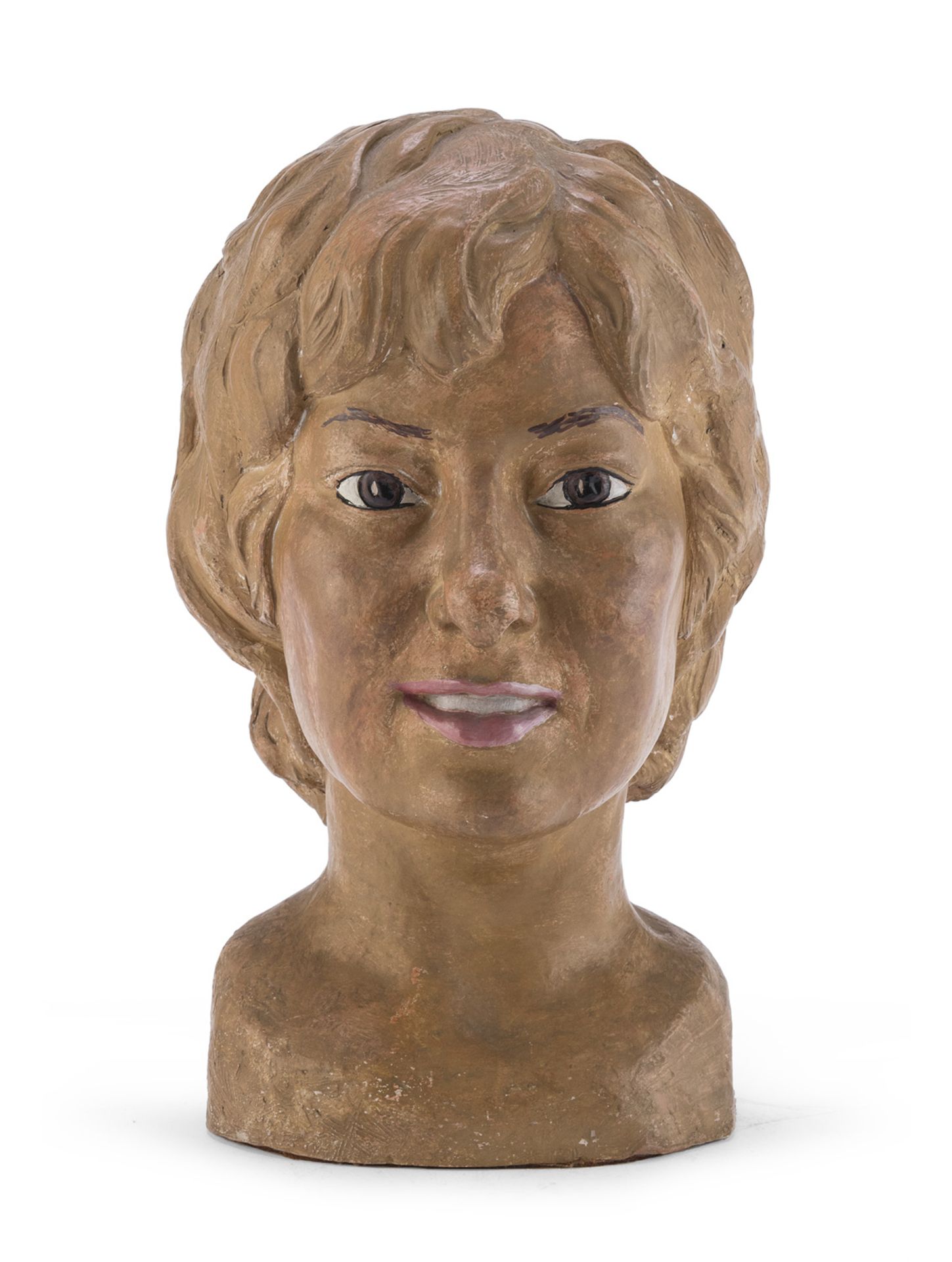 TERRACOTTA SCULPTURE BY ELENA LUCAS 1972