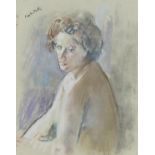 WOMAN'S PASTEL BY VITTORIO CUSATELLI