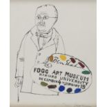 RETOUCHED PRINT BY BEN SHAHN 1956