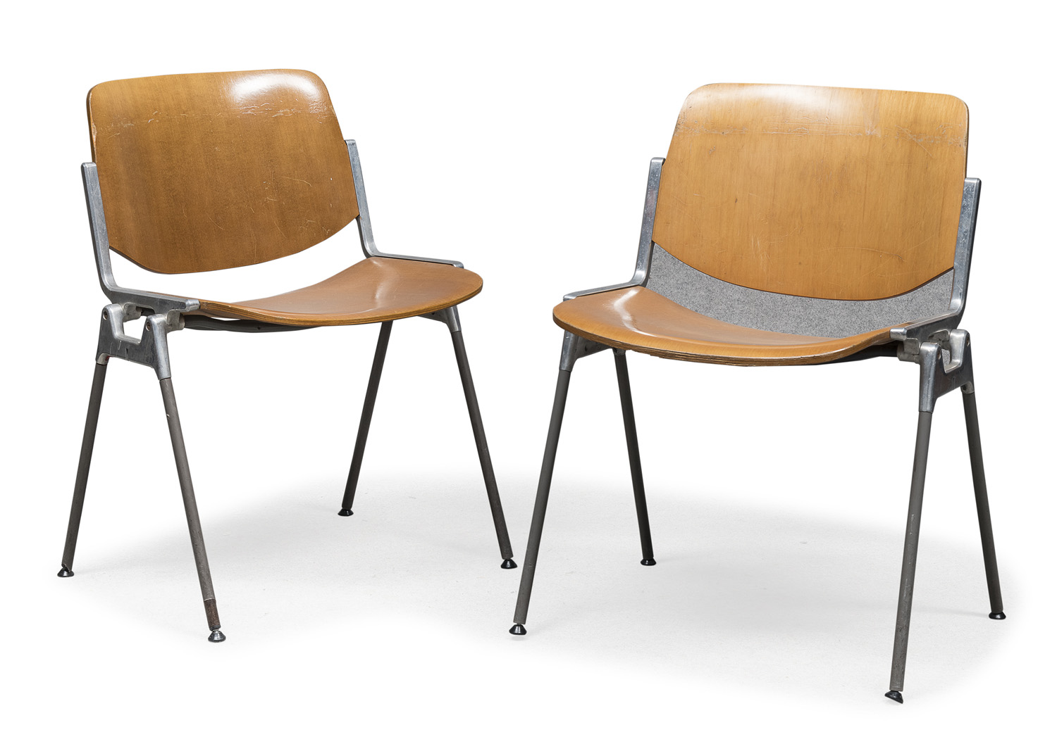 PAIR OF MAPLE TREE CHAIRS CASTELLI DESIGN 1970s