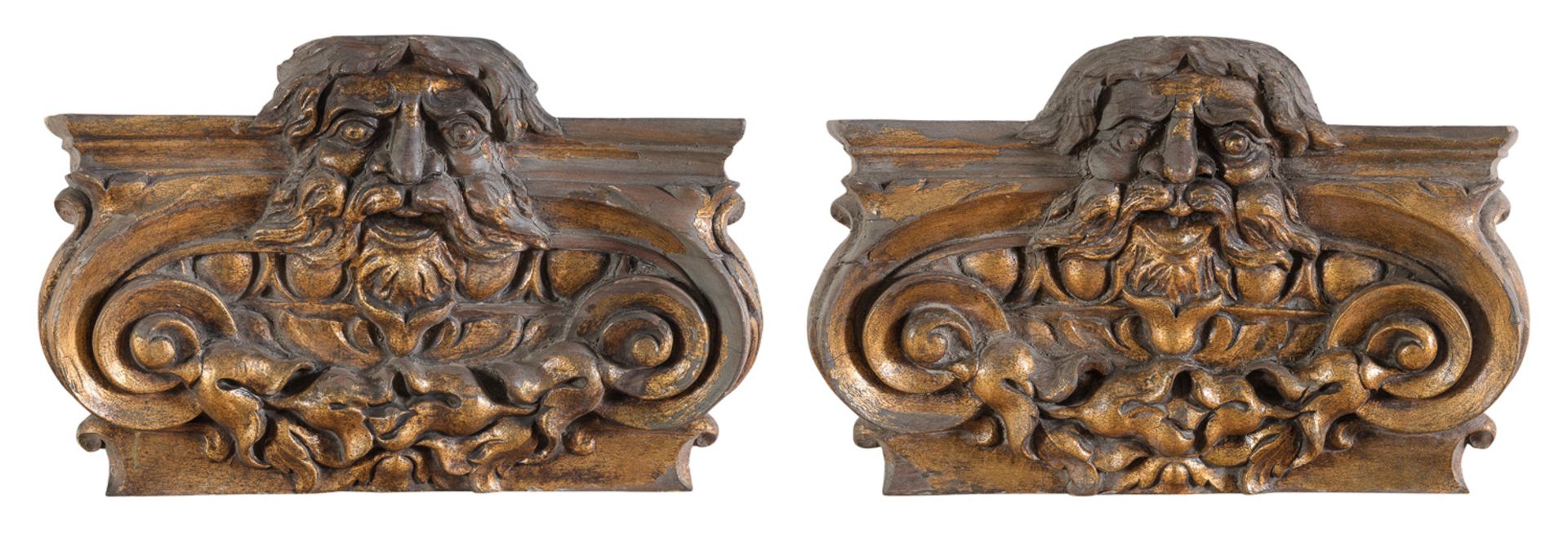 PAIR OF FRIEZES IN GILTWOOD 19th CENTURY