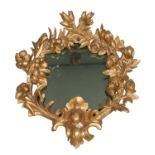 BEAUTIFUL SMALL MIRROR IN GILTWOOD END OF THE 17TH CENTURY