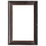 SWEPT BLACK LACQUERED WOOD FRAME LATE 19th CENTURY