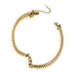 SEMI-RIGID GOLD BRACELET