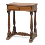 SMALL WALNUT WORK TABLE 19th CENTURY