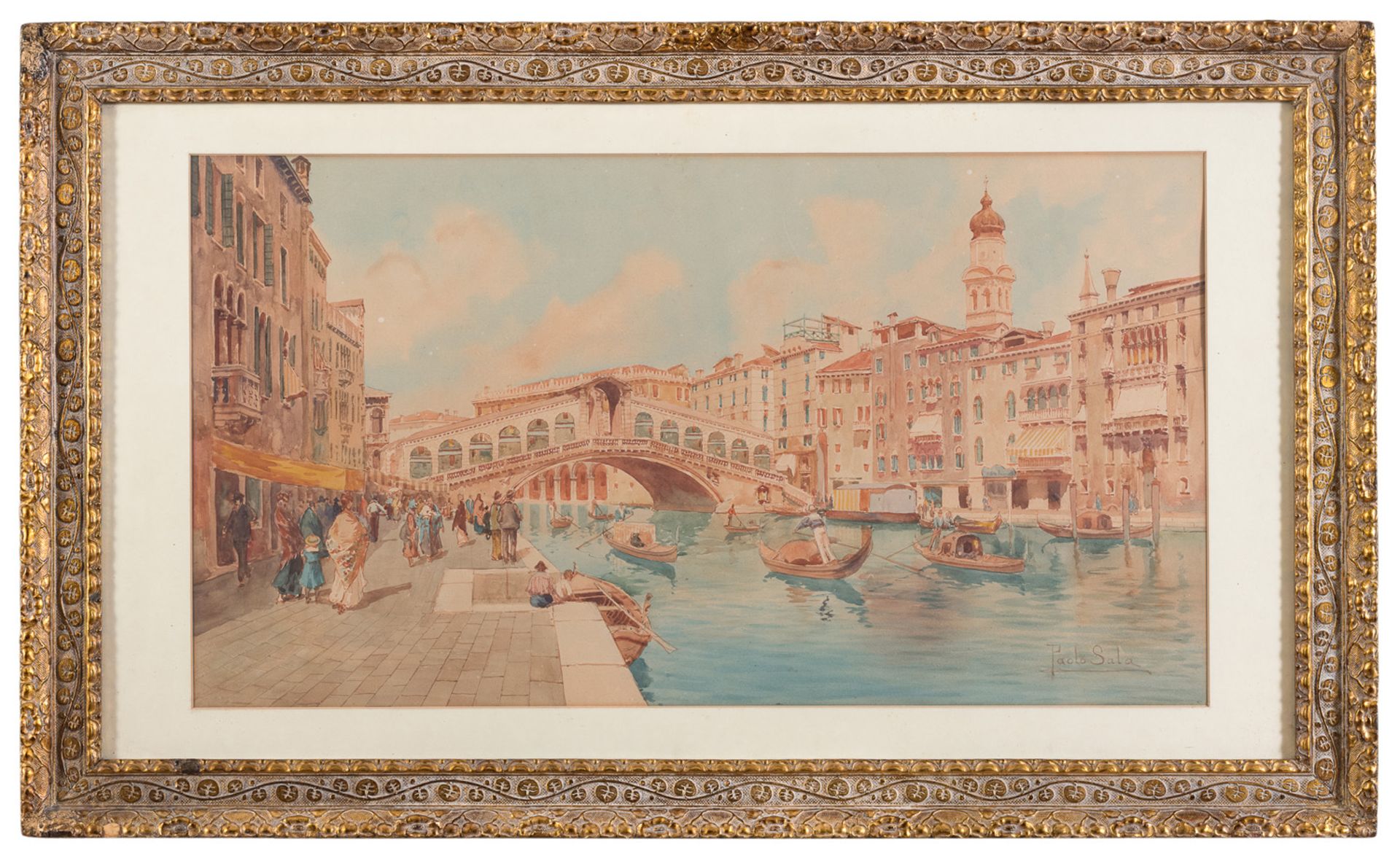 WATERCOLOR BY PAOLO SALA (1859-1924)