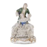 GROUP IN PORCELAIN GINORI LATE 19th CENTURY