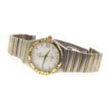 STEEL AND GOLD OMEGA CONSTELLATION WRIST WATCH