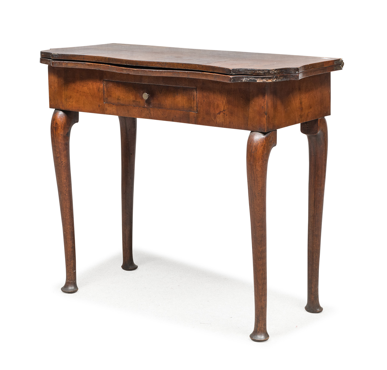 RARE WALNUT GAME TABLE PROBABLY EMILIA 18th CENTURY