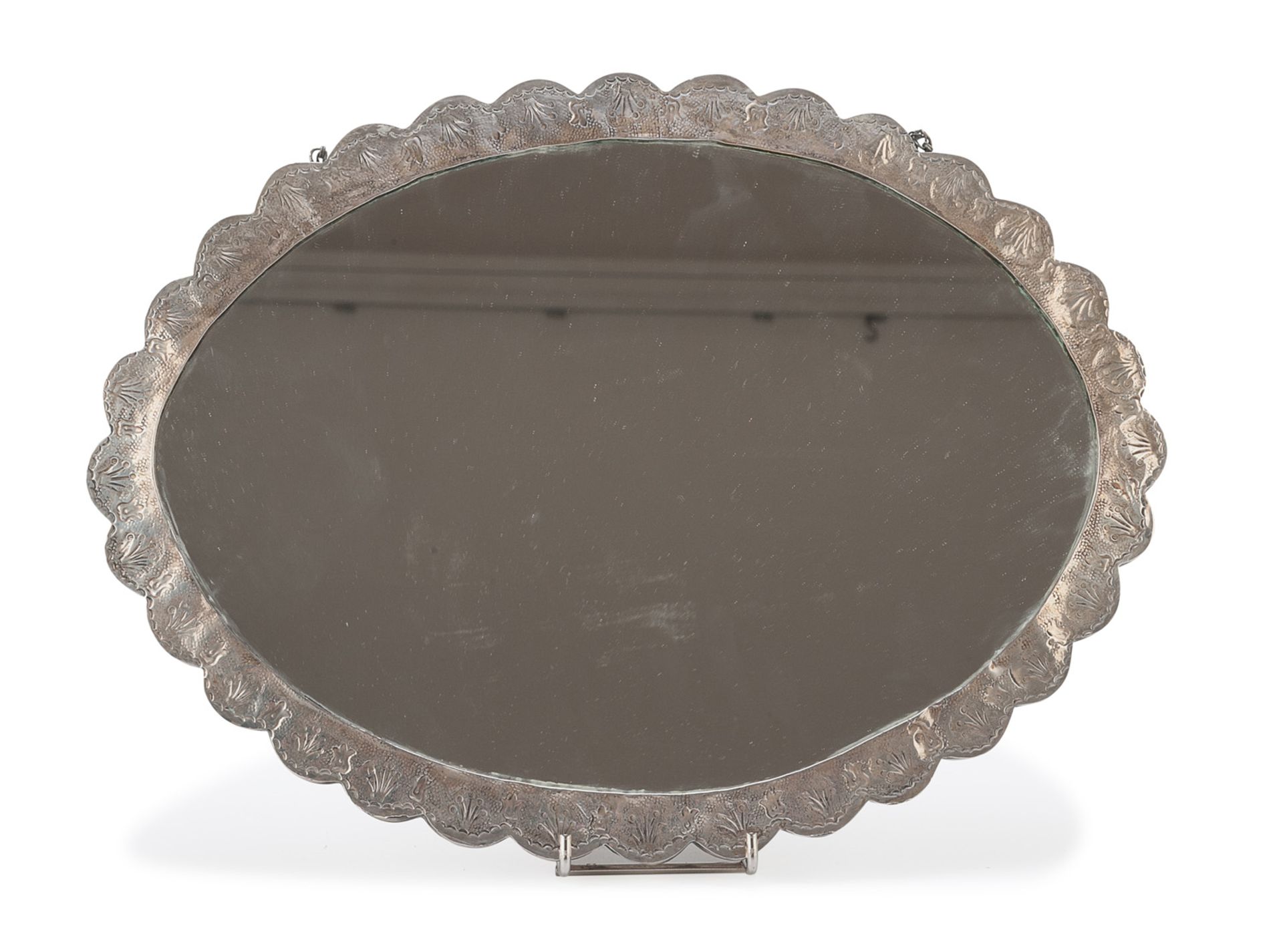 MIRROR WITH SILVER FRAME KINGDOM OF ITALY EARLY 20TH CENTURY