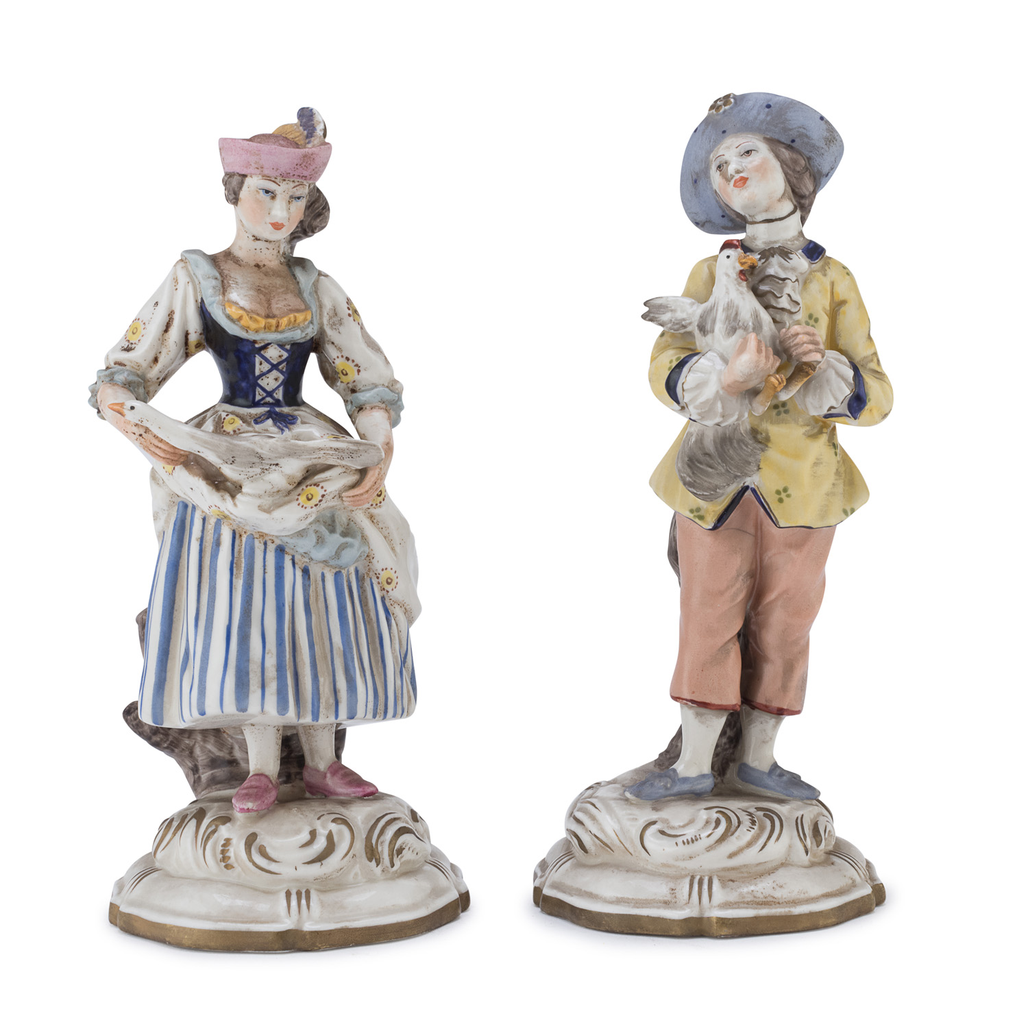 PAIR OF CERAMIC FIGURES GINORI 20th CENTURY