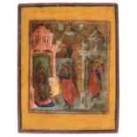 RUSSIAN TEMPERA ICON EARLY 19TH CENTURY