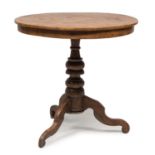 CIRCULAR WALNUT TABLE 19th CENTURY