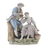 BEAUTIFUL GROUP IN PORCELAIN SAX EARLY 19TH CENTURY